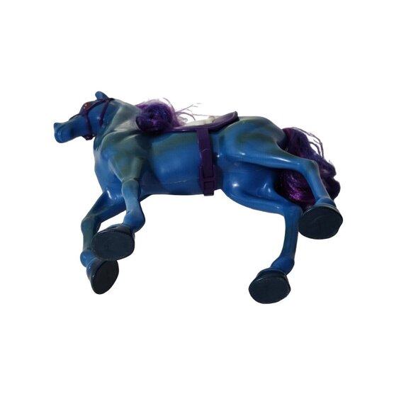 Monster High Headless Headmistress Bloodgood Blue Horse Nightmare Toy and Saddle - Picture 5 of 10